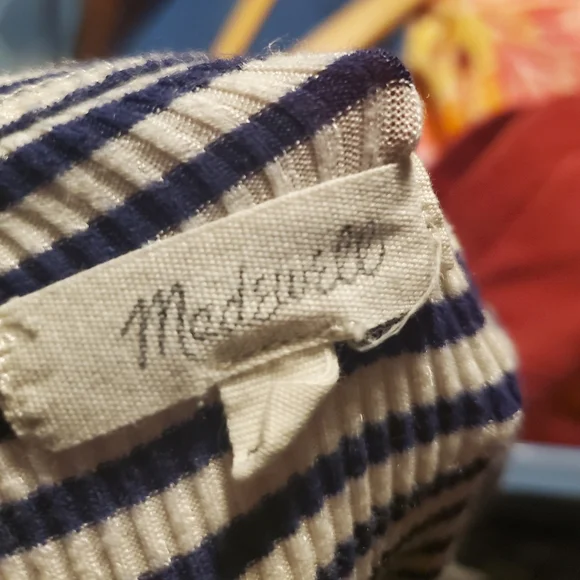 MADEWELL District Ribbed Striped Knit Tank Dress - Medium - Picture 5 of 5